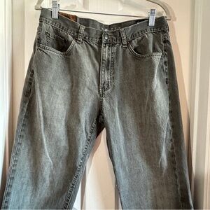 Chaps Classic Gray Men's Jeans, Size 33x30 Straight Fit